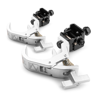 2x BeamZ BC50-150F Foldable Quick Trigger Lighting Clamp - 80kg