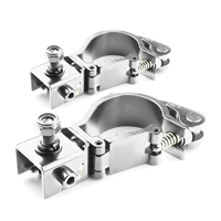 2x BeamZ BC50-50F Foldable Quick Release Lighting Clamp - 100kg