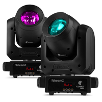 2x BeamZ Cobra 100H Moving Head Light Beam and Prism - 100W