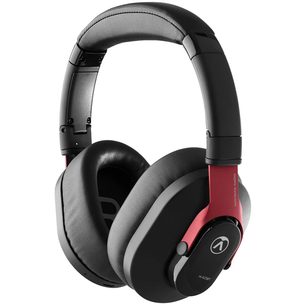 Austrian Audio Hi-X25BT Bluetooth Over-Ear Headphones w/ USB Adapter & Carry Pouch