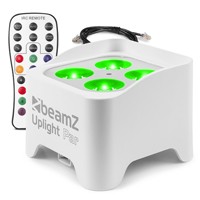 (B-Stock) BeamZ BBP90W Wireless Battery Operated Uplight Par - 4x 4W White available to buy online at Stage Concepts ✔ Free delivery on all orders ✔