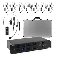 (B-Stock) PD PD528B UHF Wireless Headset Microphone System with 8x Bodypacks available to buy online at Stage Concepts ✔ Free delivery on all orders ✔