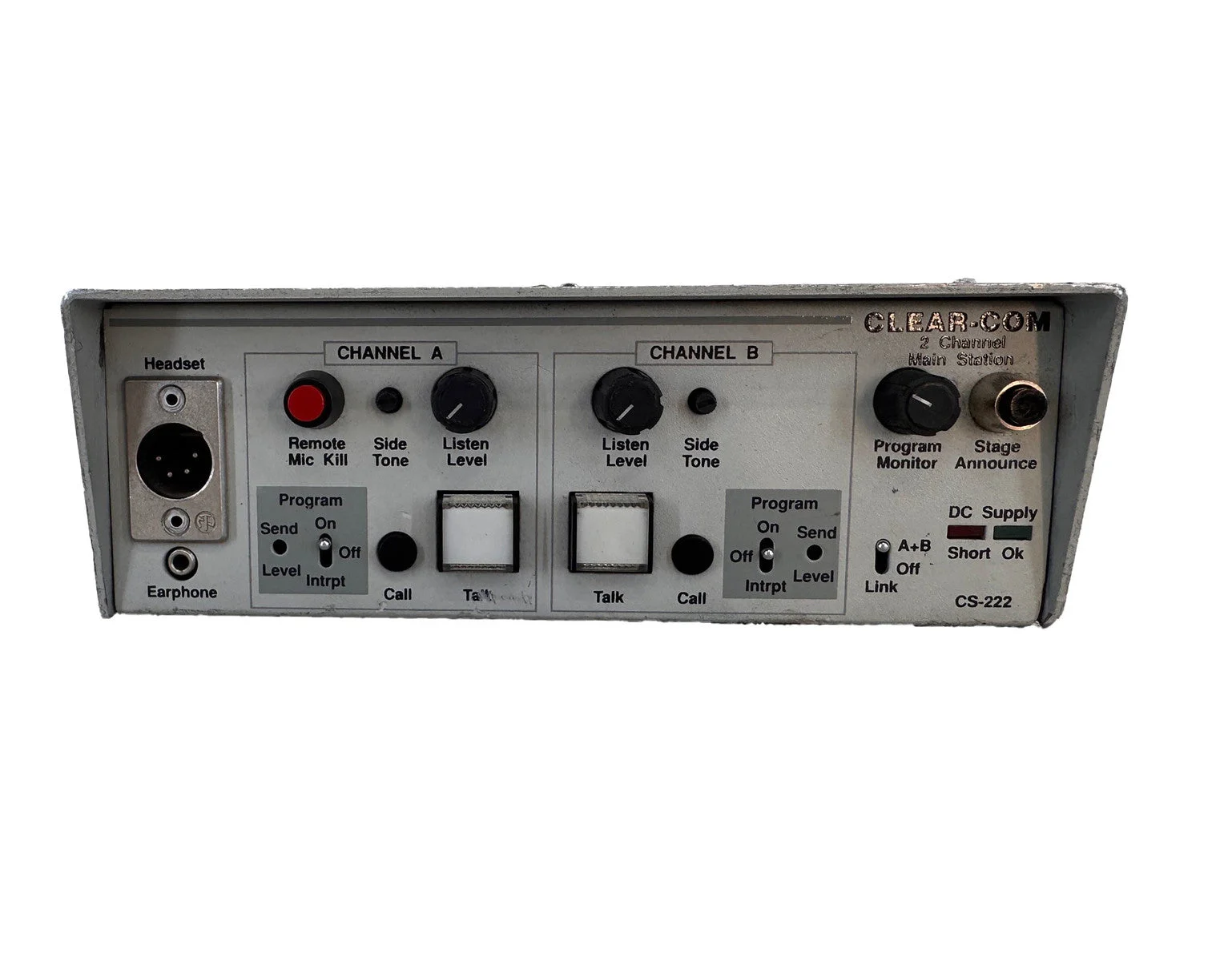 Base Station 2 Ch CS 222 Clear Com
