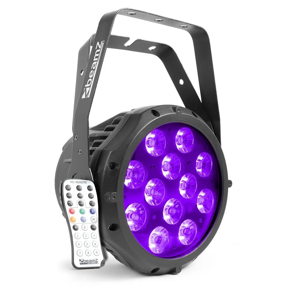 Beamz PRO BWA412 Aluminium 12x 18W 6in1 LED PAR IP65 IRC