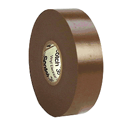 Brown3M 35 Electrical Tape Vinyl 3/4" x 66 yds T179