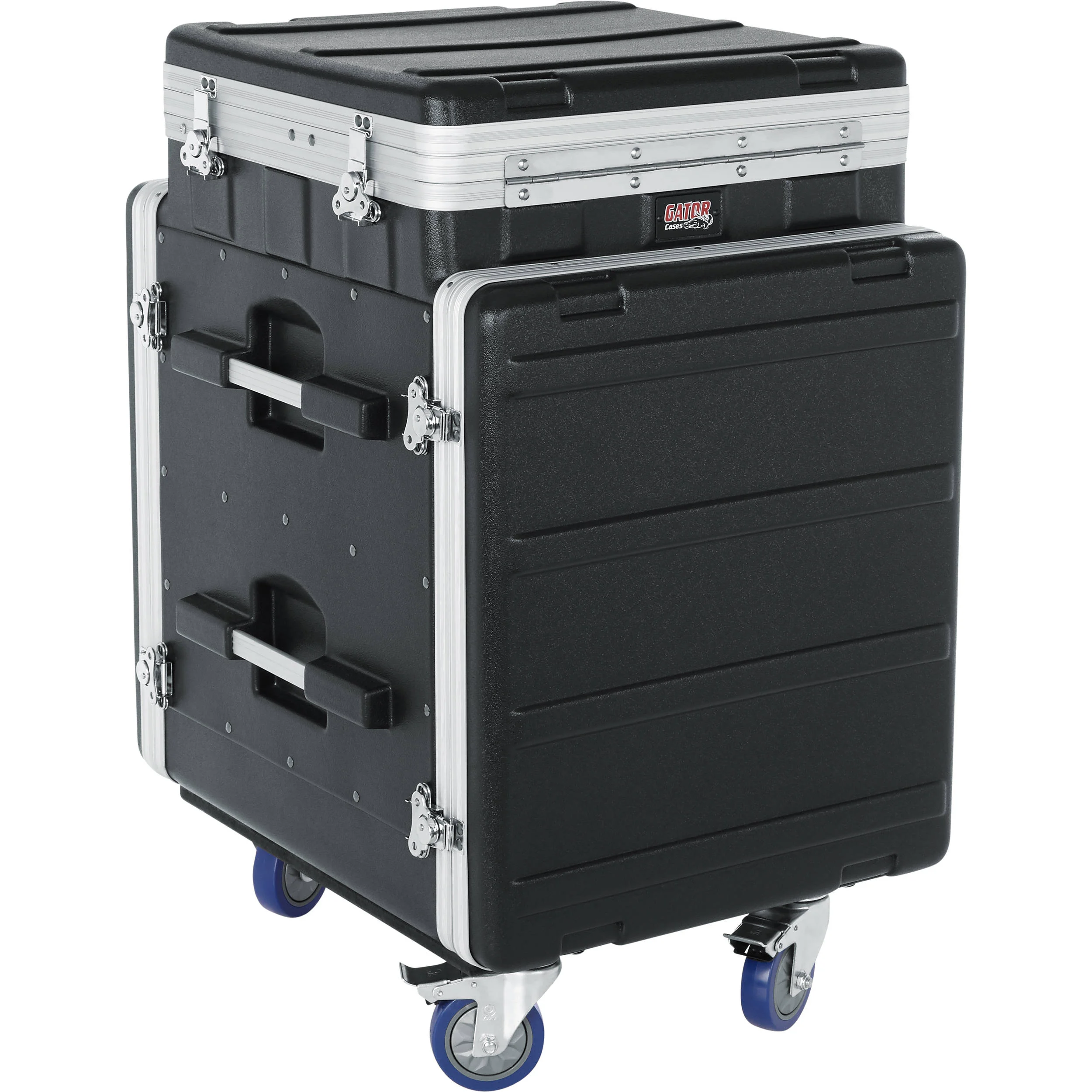 Gator Cases GRC-10X12 PU, 10U Top and 12U Side ATA Molded PE Pop-Up Console Rack