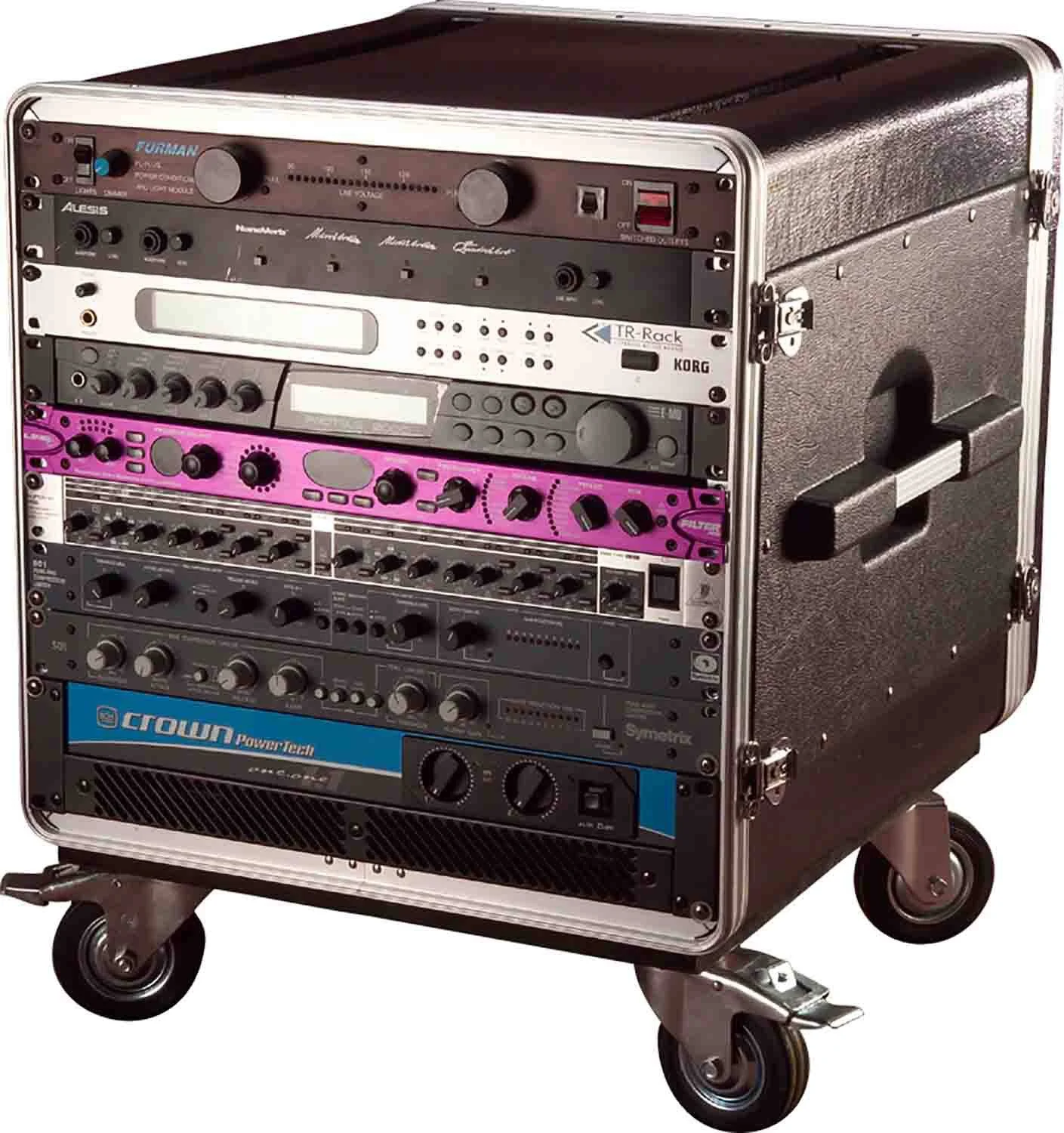 Gator Cases GRC-BASE-14, 14U ATA Molded PE Rack Base with Casters