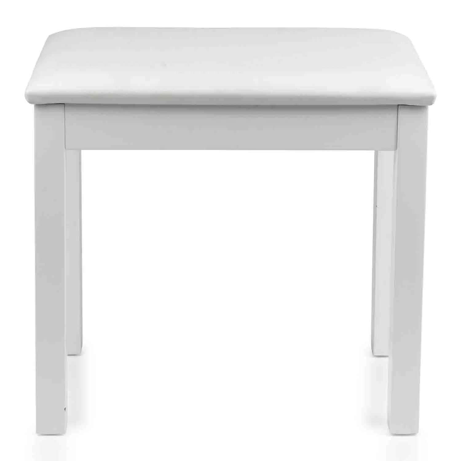 Gator Frameworks GFW-KEYBENCH-WDWH Traditional Wooden Keyboard and Piano Bench - White