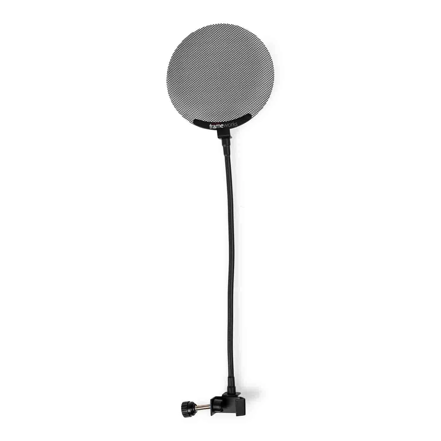 Gator Frameworks GFW-POPFILTER-MTL Metal Screen Pop Filter with 12.4-Inch Gooseneck