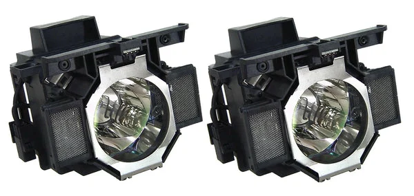 Jaspertronics™ Original V13H010L52 Lamp & Housing TwinPack for Epson Projectors - 1 Year Warranty