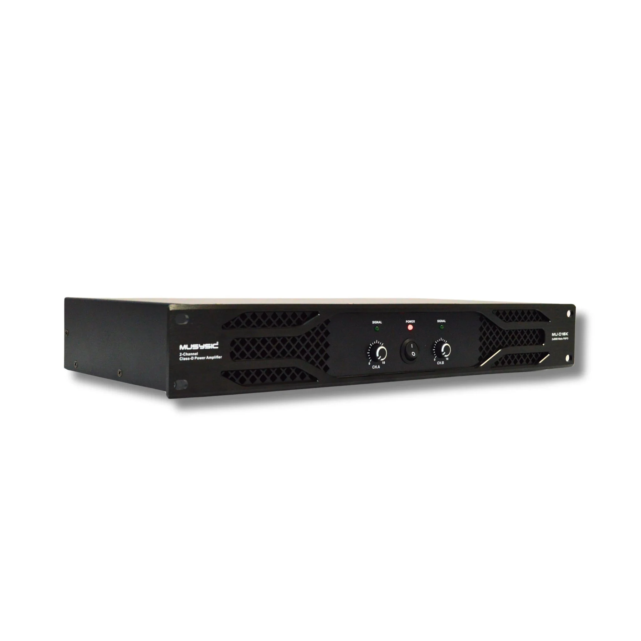 Professional 2-Channel 2x8000 Watts PMPO D-Class Power Amplifier MU-D16K