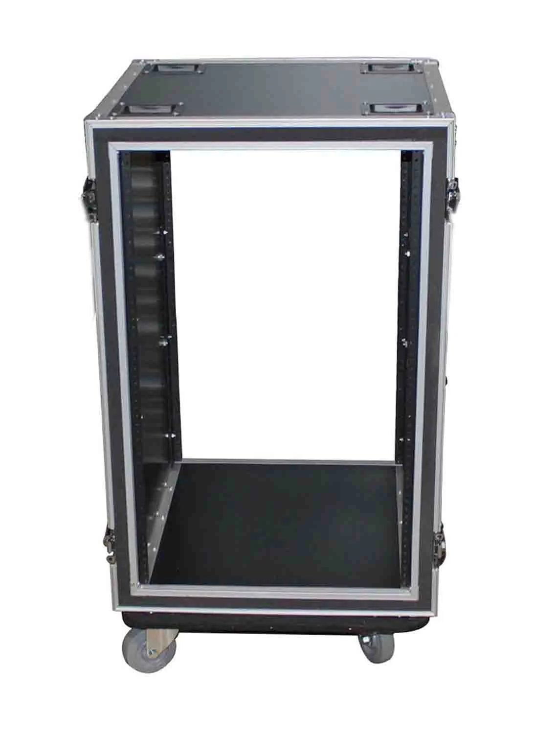ProX T-12RSP24W 12U Space Shockproof Amp Rack ATA Flight Case 24 In Depth W-4 In Casters