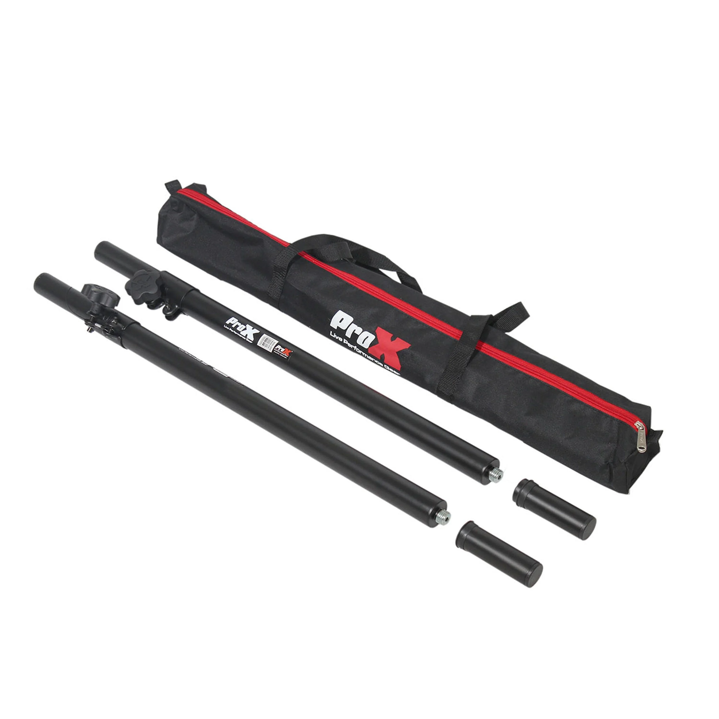 ProX X-SPAM20X2 PKG, Set of 2, 20mm Threaded Deluxe Subwoofer Pole Mount with 1 3/8 I Inch Adapter