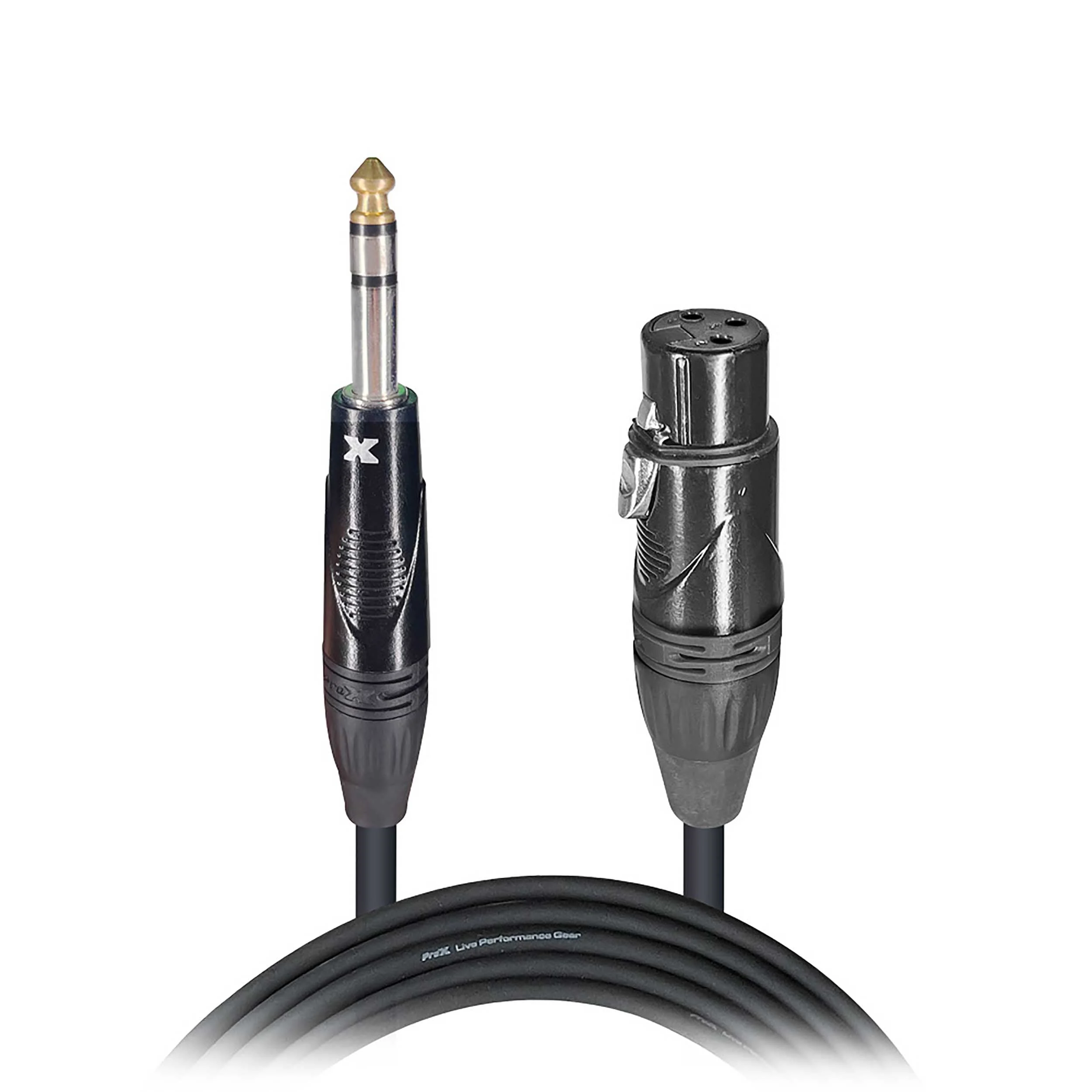 Prox XC-SXF25 Balanced 1/4" TRS-M to XLR-F High Performance Audio Cable - 25 Feet