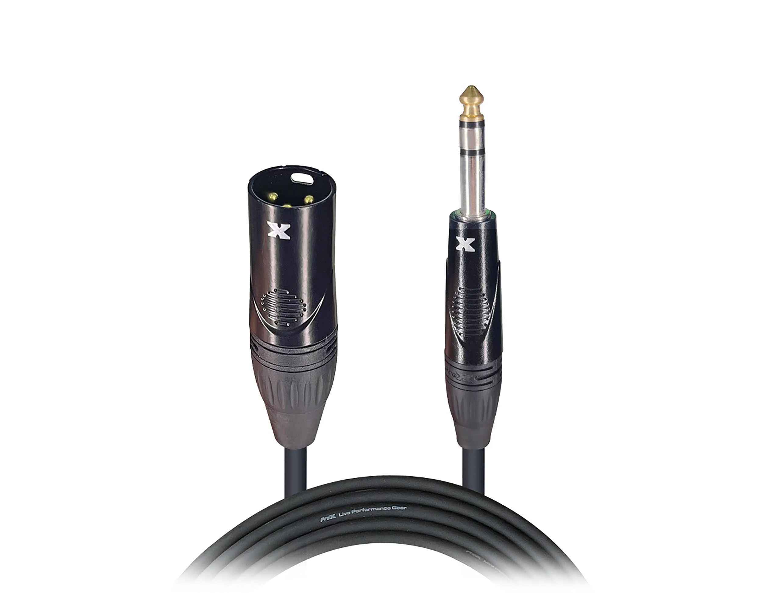 Prox XC-SXM05 Balanced XLR3-M to 1/4" TRS-M High Performance Audio Cable - 5 Feet