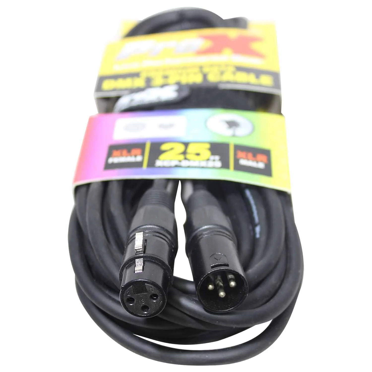 ProX XCP-DMX25, DMX XLR3-M to XLR3-F Premium Cable - 25 Ft