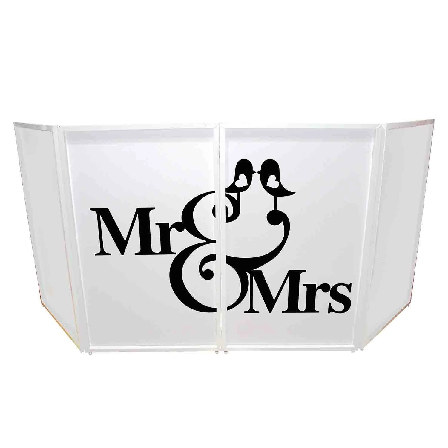 REPLACEMENT SCRIMS ProX XF-SMRMRS20X2 Set of Two Mr and Mrs Facade Enhancement Scrims - Black Script on White