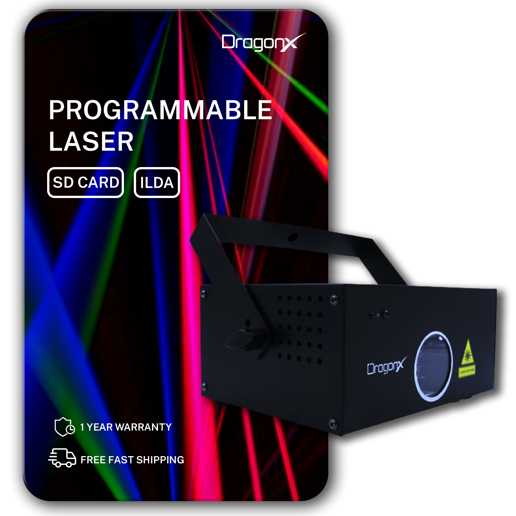 RGB Cartoon Laser Light Projector – SD Card/ILDA Program – AS50RGB