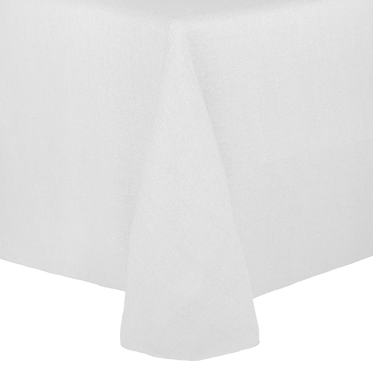 White 90" x 156" Rectangular Havana Tablecloth