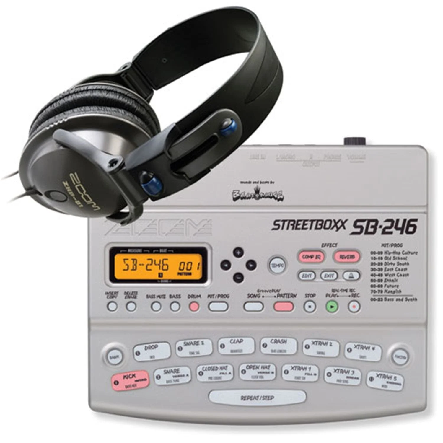 Zoom SB246BT Drum Machine with AC Adapt & Headphones